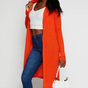 NWT! Long hooded cardigan
